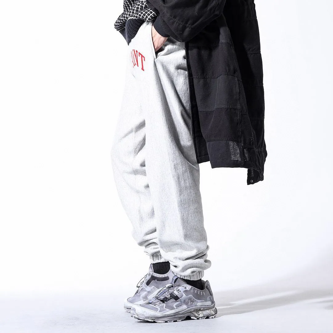 SAINT MICHAEL ARCH SAINT SET PANTS/BLACK The latest SAINT LOGO sweatpants, washed black/gray gray S-XL, custom woven and dyed, black surface and gray bottom fabric, same as the original version, original level straight cracking pulp, original cut and loose fit